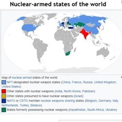 Five countries were recognised as nuclear weapon states under the 1970 Non-Proliferation Treaty: the United States, Russia, the United Kingdom, France and China. Other states now with nuclear weapons include India, Pakistan and North Korea — and Israel is thought to have them too.